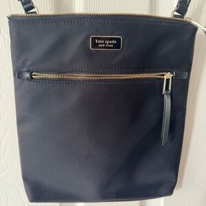 Kate Spade Nylon Crossbody   9.4"H X 10.2"W X 2"D  Like new condition